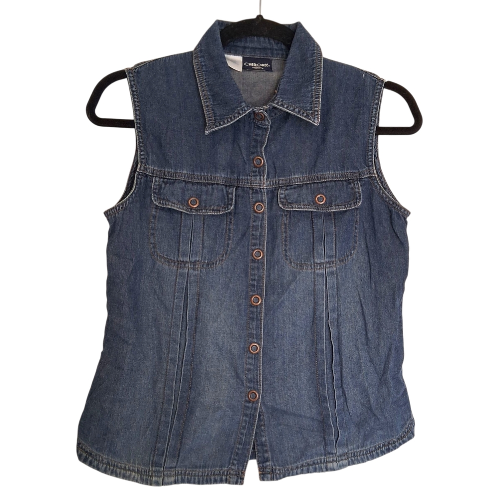 Cherokee Blue Denim Vest